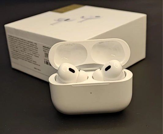 AirPods Pro 2nd Generation Titanium Black Edition – Wireless Bluetooth Earbuds, Bluetooth 5.0, Active Noise Cancelling, Premium Sound WITH APPLE LOGO