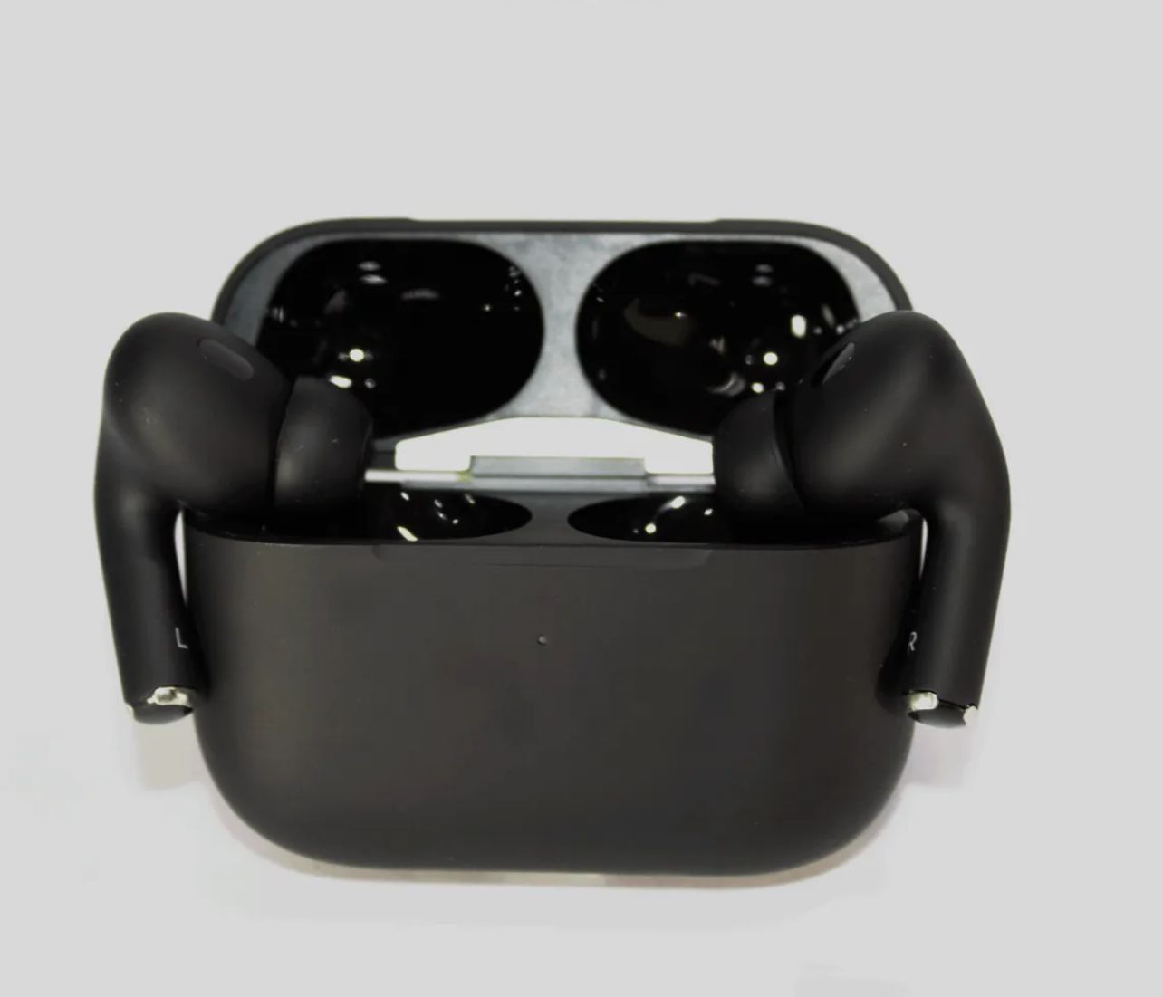 AirPods Pro 2nd Generation Titanium Black Edition – Wireless Bluetooth Earbuds, Bluetooth 5.0, Active Noise Cancelling, Premium Sound WITH APPLE LOGO
